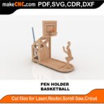 Plasma Pen Set1 Basketball MakeCNC SVG DXF PDF CDR 3D puzzle pattern product image