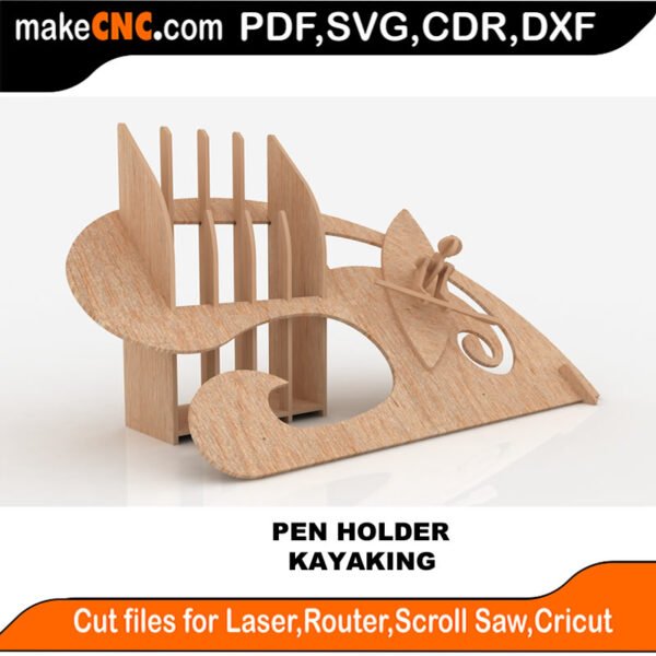 Plasma Pen Set1 Kayaking MakeCNC SVG DXF PDF CDR 3D puzzle pattern product image