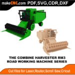 RWM Combine Harvester MakeCNC SVG DXF PDF CDR 3D puzzle pattern product image