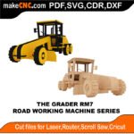 RWM Grader MakeCNC SVG DXF PDF CDR 3D puzzle pattern product image