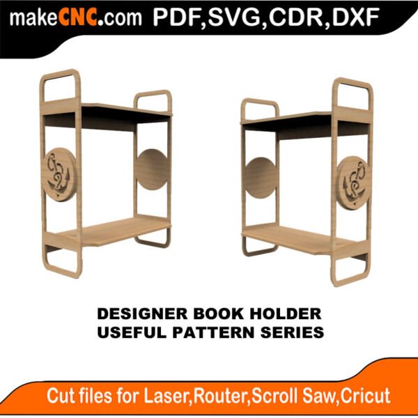 SimpleP Double Anchor Holder MakeCNC SVG DXF PDF CDR 3D puzzle pattern product image