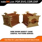 SimpleP Side Door Insect Cage MakeCNC SVG DXF PDF CDR 3D puzzle pattern product image