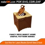 SimpleP Side Fancy Insect Home MakeCNC SVG DXF PDF CDR 3D puzzle pattern product image