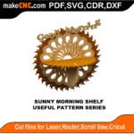 SimpleP Sunny Morning Shelf MakeCNC SVG DXF PDF CDR 3D puzzle pattern product image