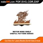 Simple Pattern Motor Wind Shelf MakeCNC SVG DXF PDF CDR 3D puzzle pattern product image