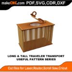 Simple Pattern Traveler Transport MakeCNC SVG DXF PDF CDR 3D puzzle pattern product image