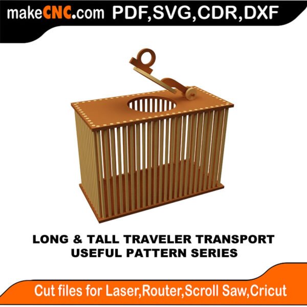 Simple Pattern Traveler Transport MakeCNC SVG DXF PDF CDR 3D puzzle pattern product image