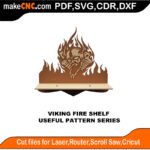 Simple Pattern Viking Fire Shelf MakeCNC SVG DXF PDF CDR 3D puzzle pattern product image