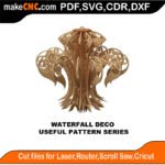 Simple Pattern Waterfall Deco MakeCNC SVG DXF PDF CDR 3D puzzle pattern product image