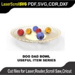 Useful Doo Dad Bowl MakeCNC SVG DXF PDF CDR 3D puzzle pattern product image
