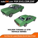 Vehicle Holden Torana LC GTR MakeCNC SVG DXF PDF CDR 3D puzzle pattern product image