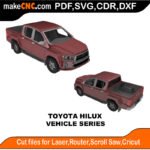 Vehicle Toyota Hilux MakeCNC SVG DXF PDF CDR 3D puzzle pattern product image
