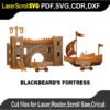 Scroll Saw Model DXF SVG Plans Toy Laser Cricut Silhouette
