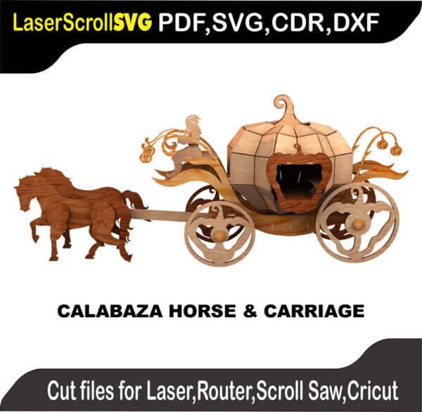 Scroll Saw Model DXF SVG Plans Toy Laser Cricut Silhouette