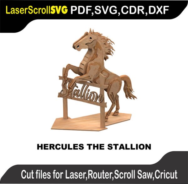 Easy-to-Assemble Wooden Puzzle Perfect for CNC Router Laser Cutting Scroll Saw Plasma