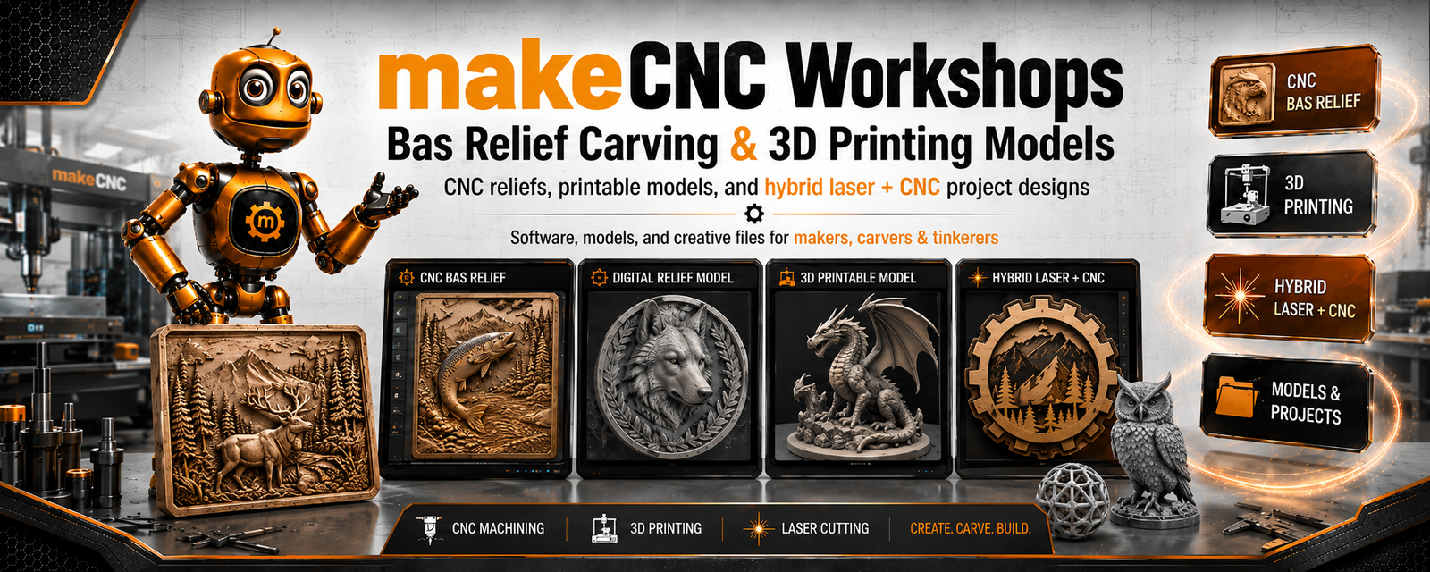 3D Relief STL Models category banner