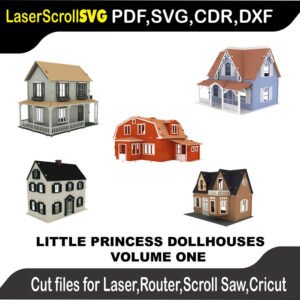 Scroll Saw Model DXF SVG Plans Toy Laser Cricut Silhouette