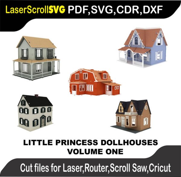 Scroll Saw Model DXF SVG Plans Toy Laser Cricut Silhouette