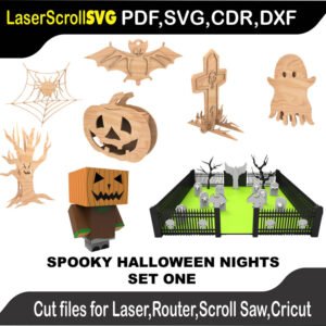 Scroll Saw Model DXF SVG Plans Toy Laser Cricut Silhouette