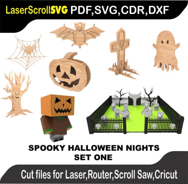 Scroll Saw Model DXF SVG Plans Toy Laser Cricut Silhouette