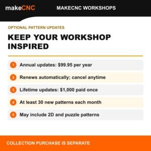 makeCNC Pattern Collection Updates — Lifetime