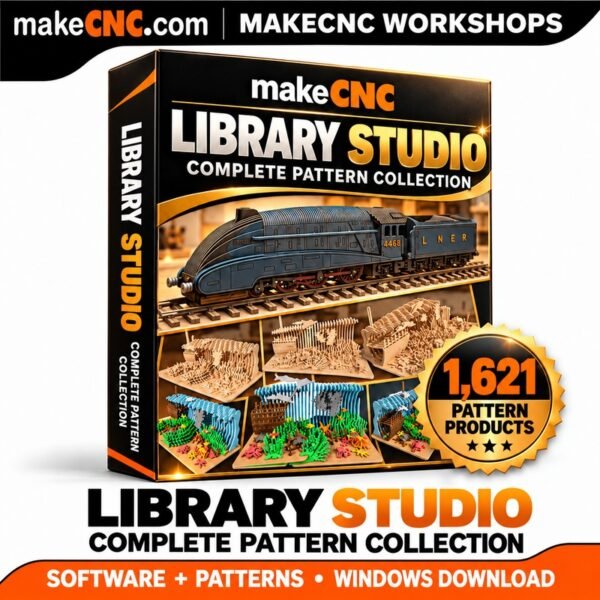 makeCNC Workshops Library Studio — Complete Pattern Collection
