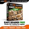 makeCNC Easy Reader Free software box: simple PDF reading, no nagging