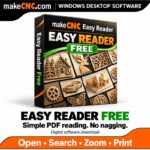 makeCNC Easy Reader Free software box: simple PDF reading, no nagging