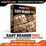 makeCNC Easy Reader Pro software box: PDFs, books, documents and images in one app, with free updates for life