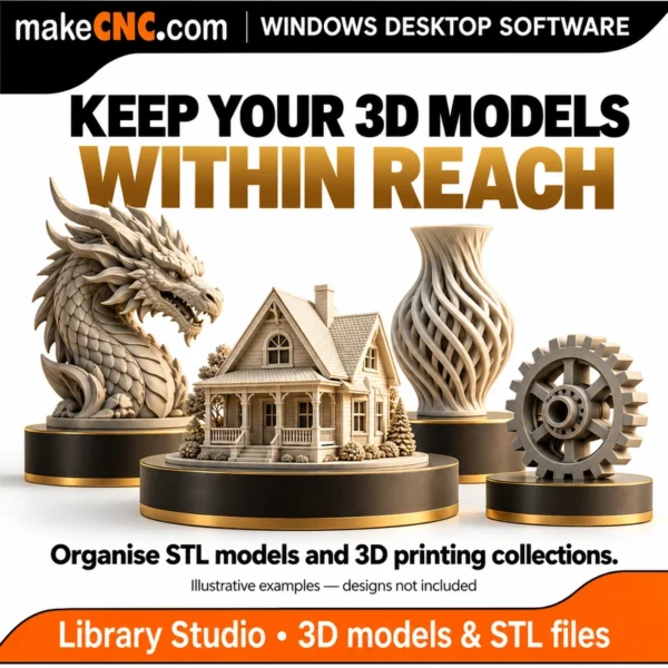 Organise STL and 3D printing model collections with Library Studio - illustrative model examples