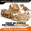 Organise 3D puzzle pattern collections with Library Studio - illustrative wooden puzzle examples