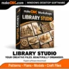 Visual library organiser for patterns, bas-reliefs, clipart and 3D models