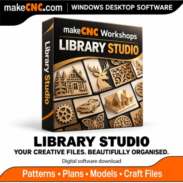 Visual library organiser for patterns, bas-reliefs, clipart and 3D models