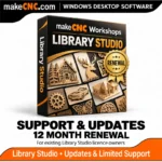 makeCNC Workshops Library Studio -12 month Support and Updates renewal for existing software licence owners
